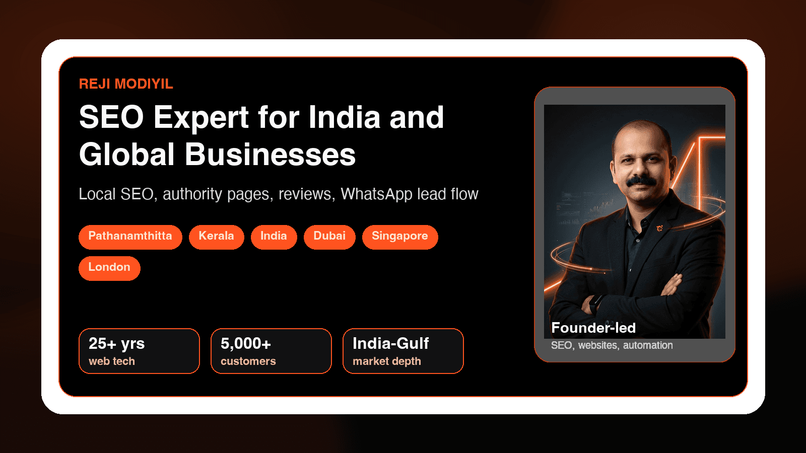 SEO expert and web developer location strategy for India and global cities